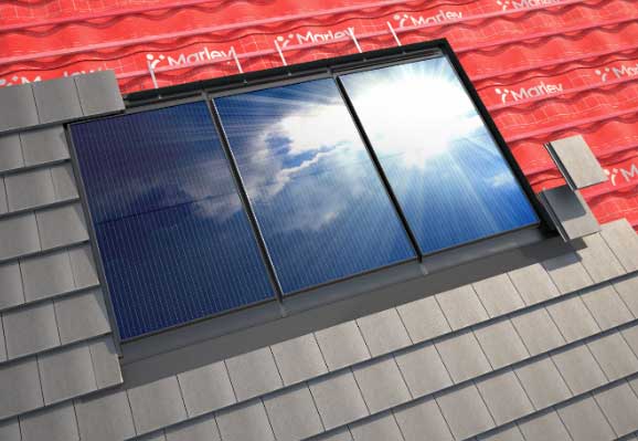 Marley Solar Panels on a roof